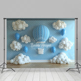 Lofaris Blue Hot Air Balloon Dreamscape Photography Backdrop